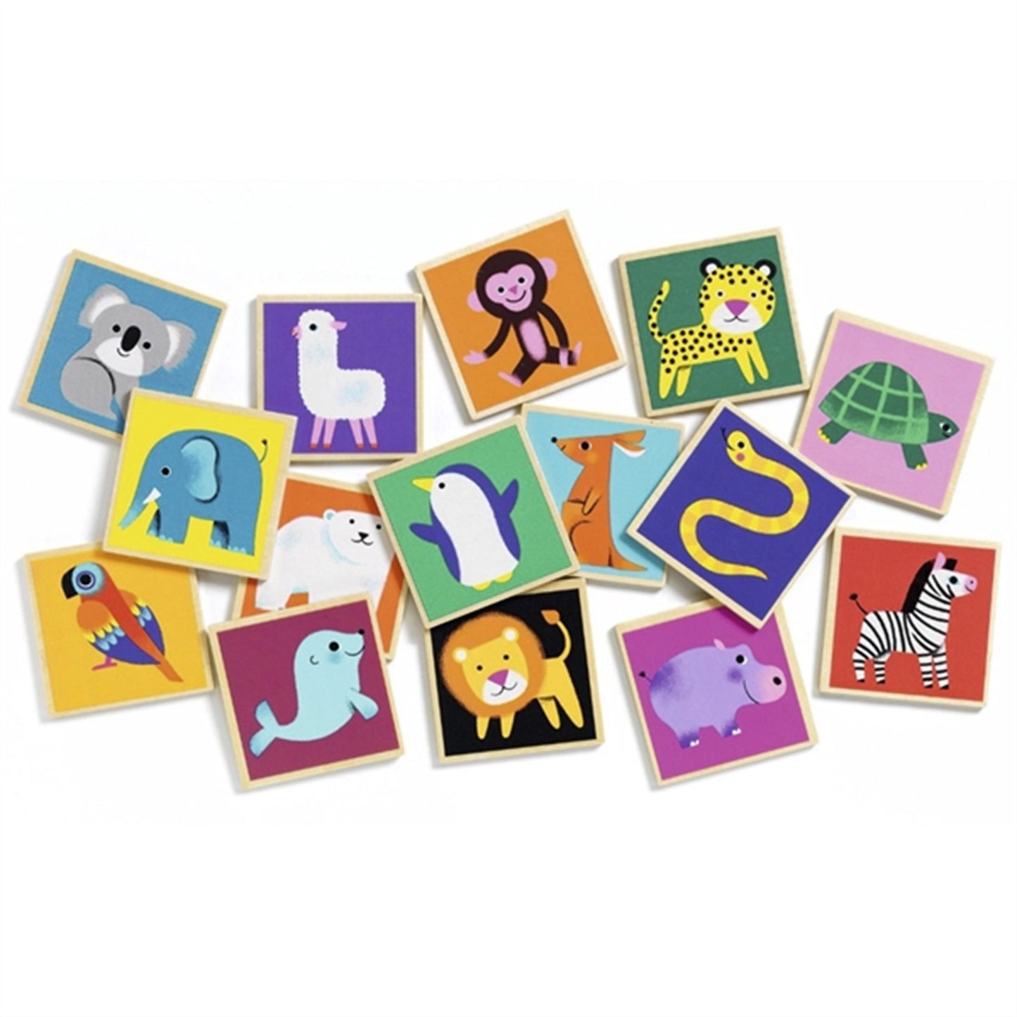 Djeco Wood Memo Wild Animals