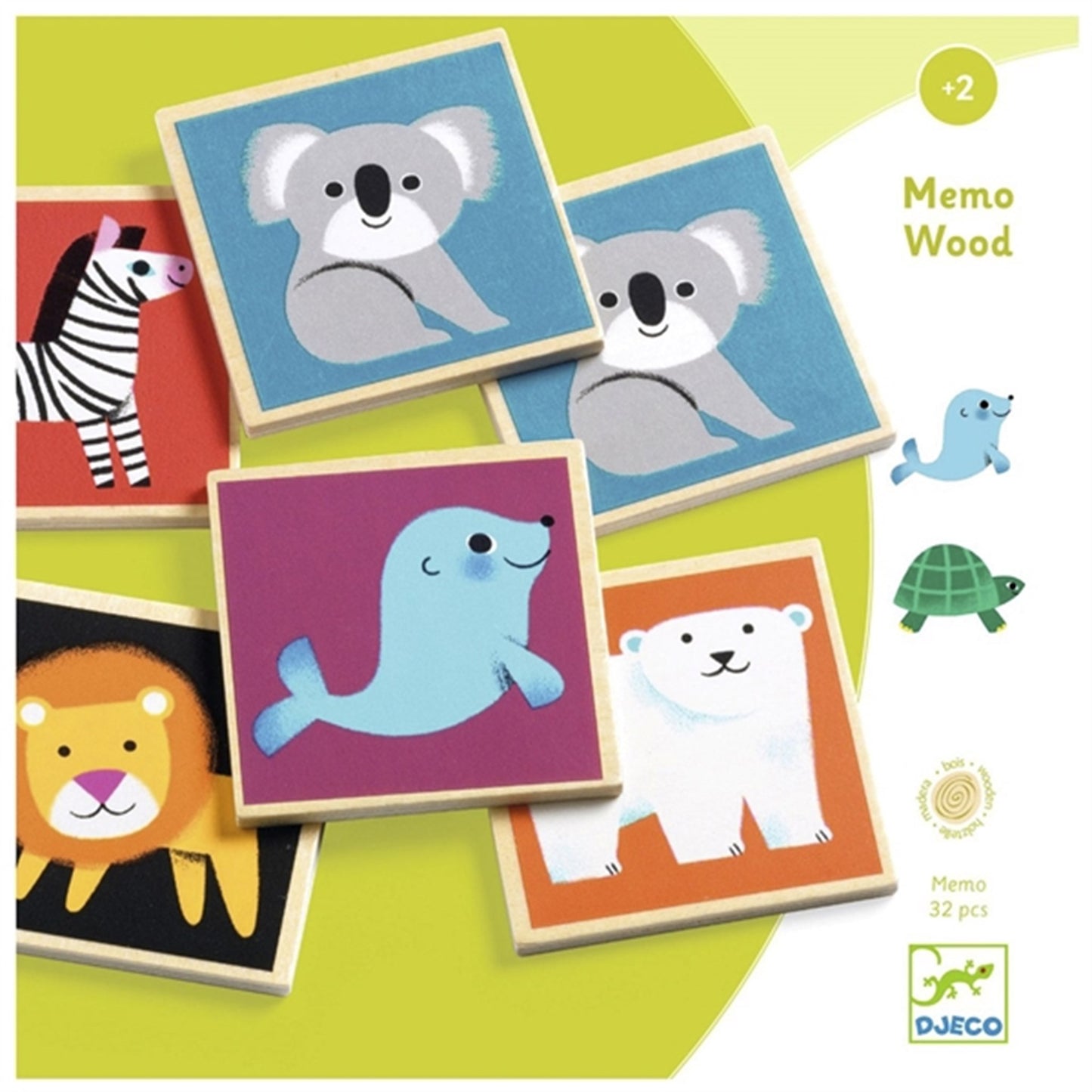 Djeco Wood Memo Wild Animals