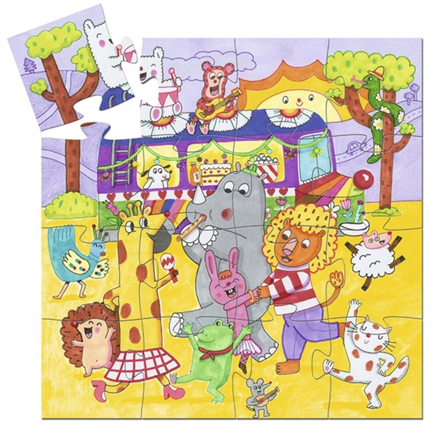 Djeco Puzzle Rainbow Bus