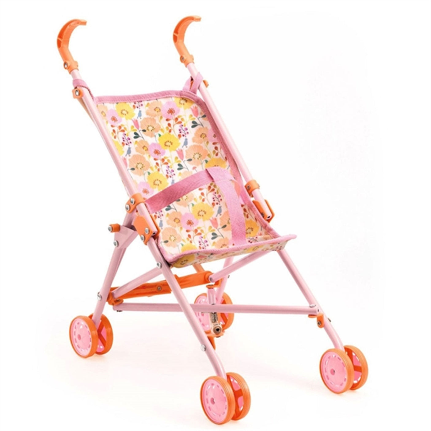 Djeco Pomea Doll Stroller Flowers