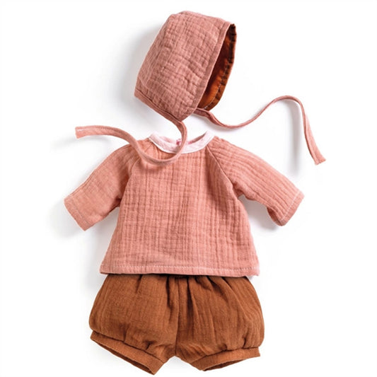 Djeco Pomea Doll Clothes Set With Hue Peach