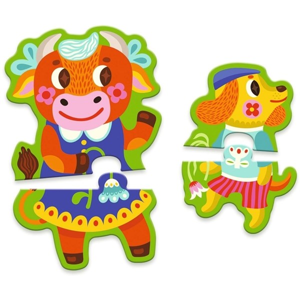 Djeco Puzzle Duo Big and Small at the Farm 4
