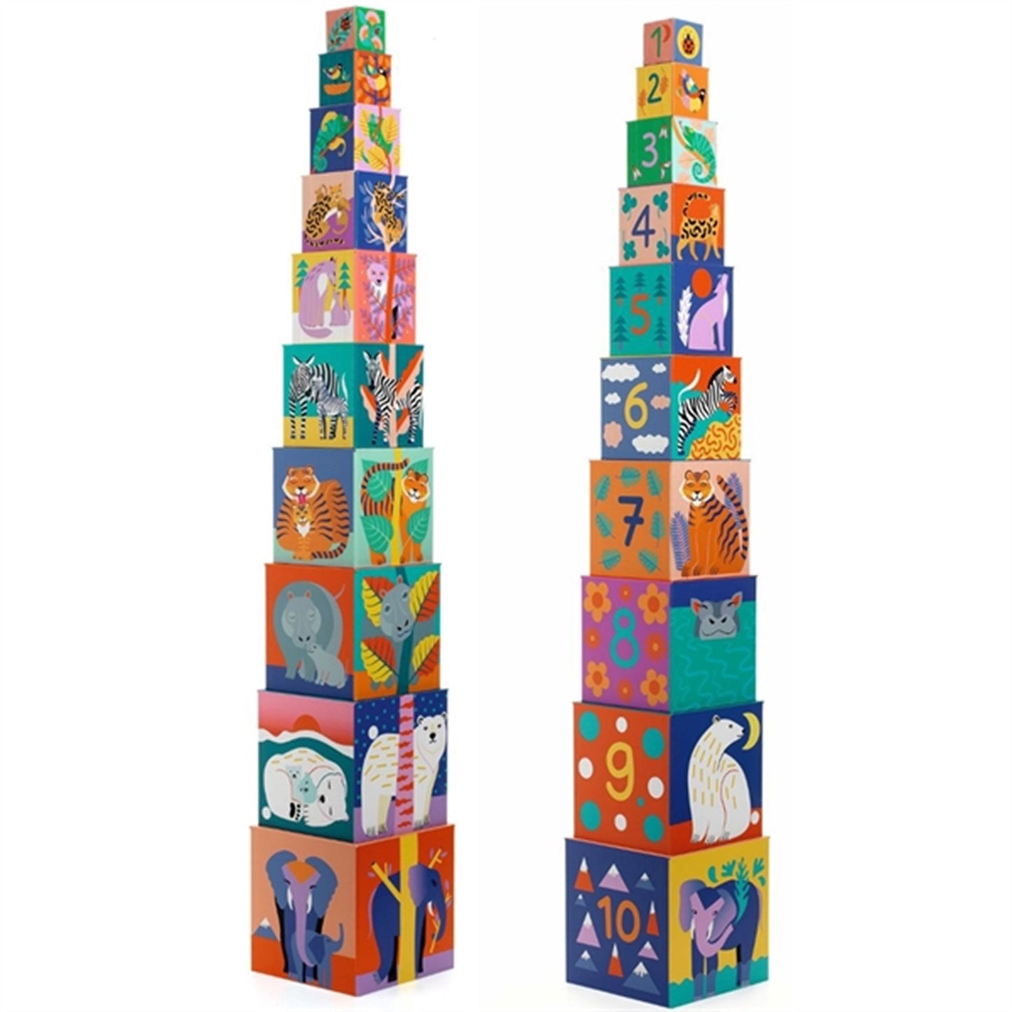 Djeco Blocks for Infants Wild Animals