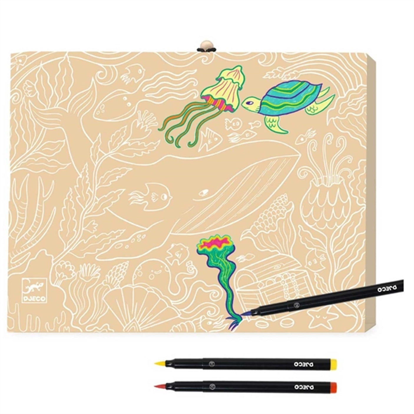 Djeco Creative Colors Suitcase With Felt Pens