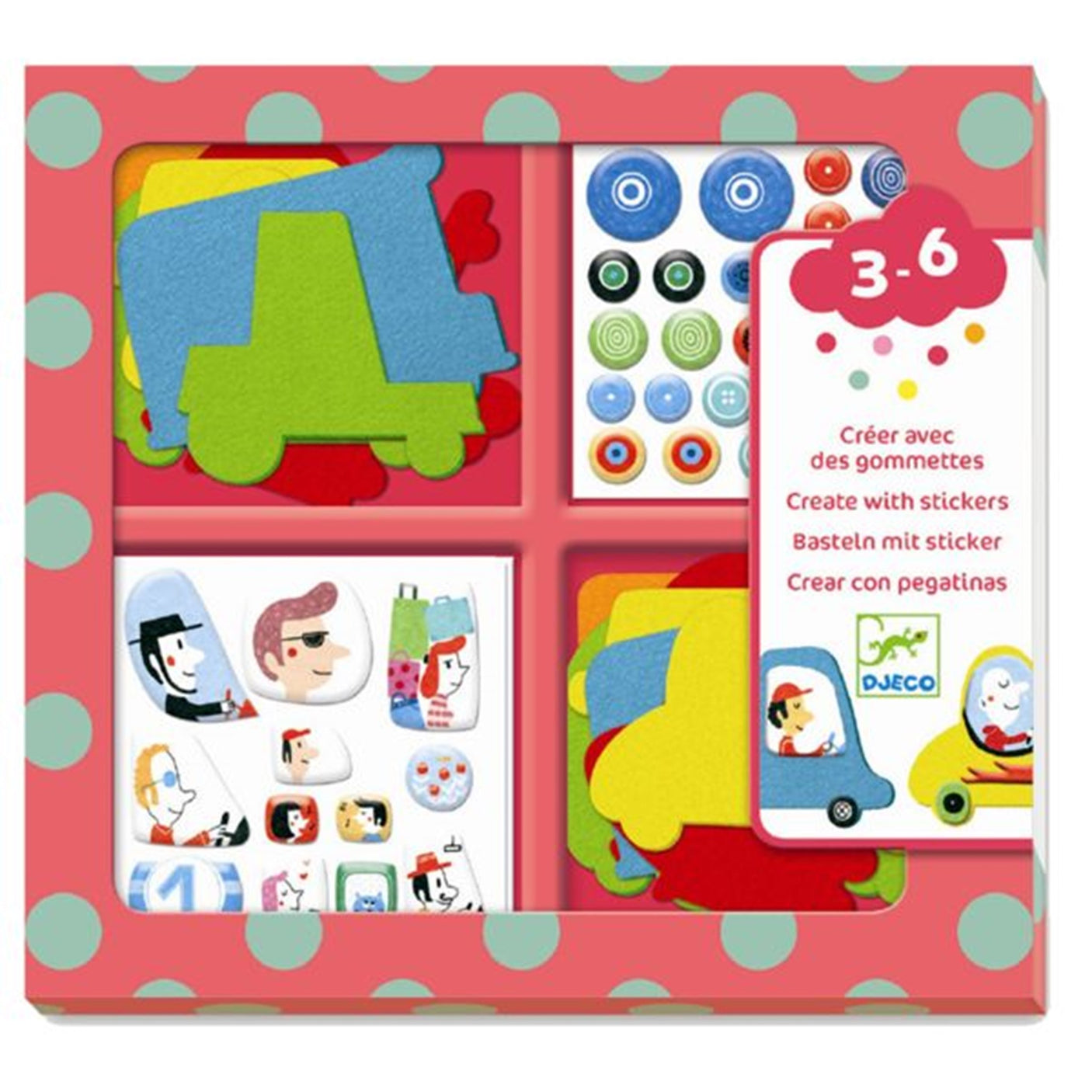 Djeco Stickers Cars