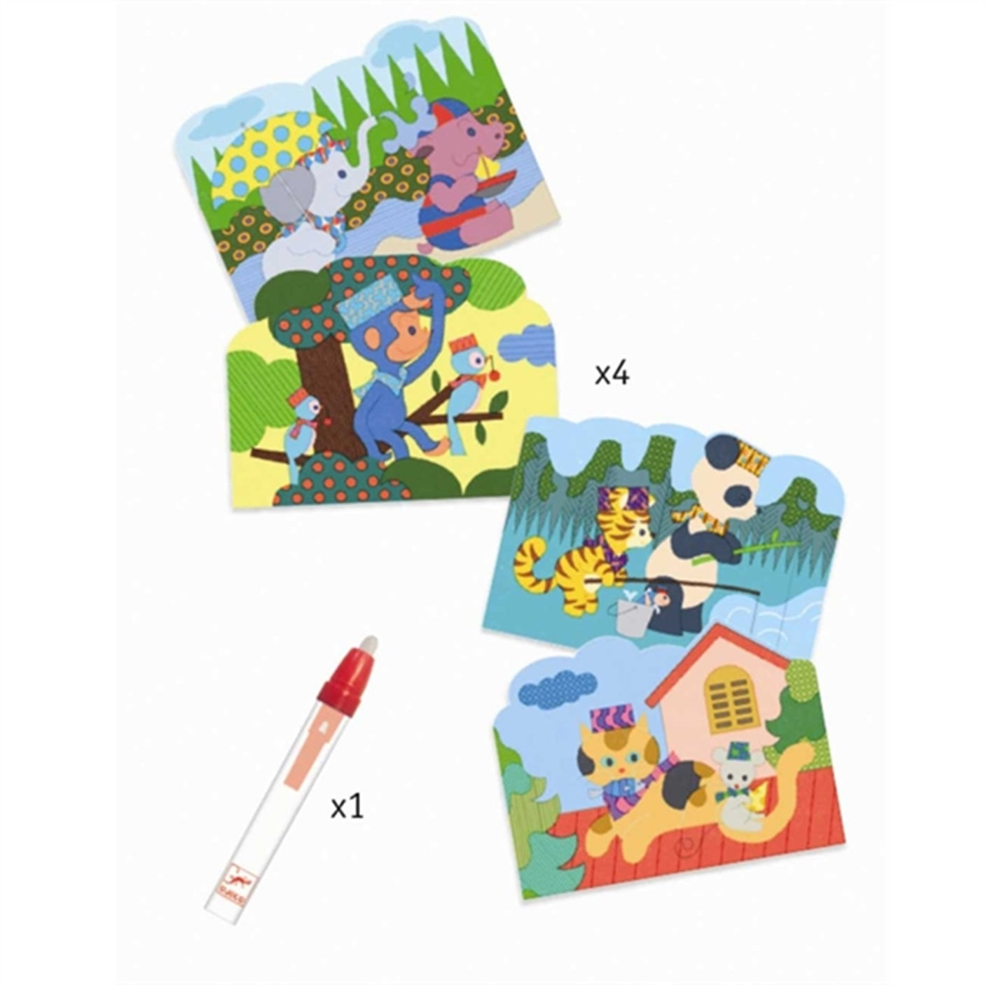 Djeco Magic Colouring Hidden Outside