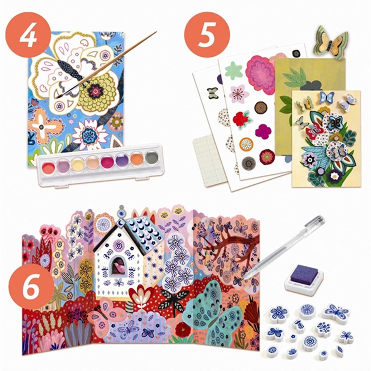 Djeco Creative Box - Flowergarden