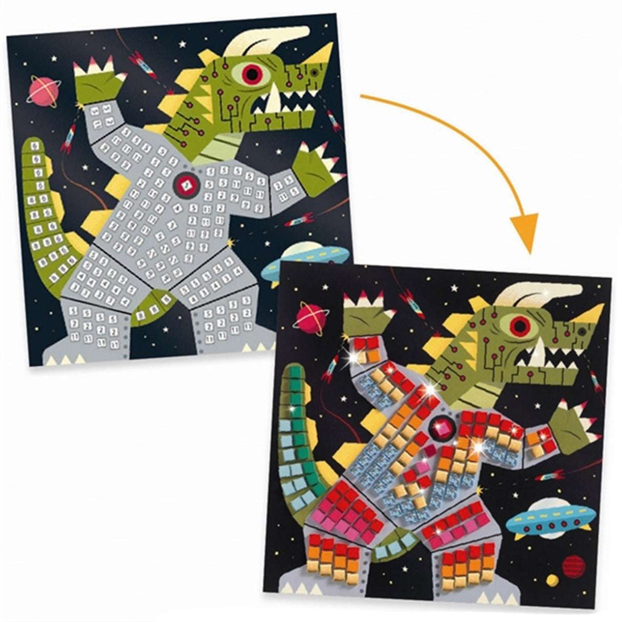 Djeco Mosaic Sets Space Battle