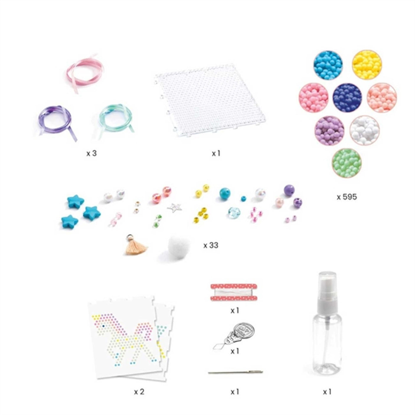 Djeco Artistic Aqua - Creative Water Pearls Rainbows