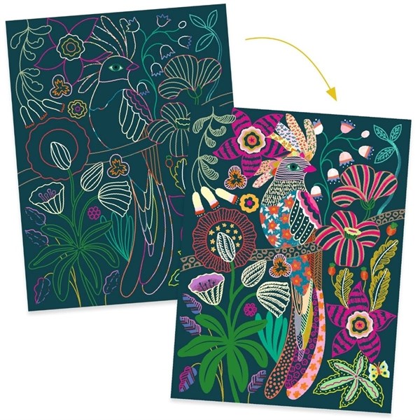 Djeco Scratch Card - Rococo