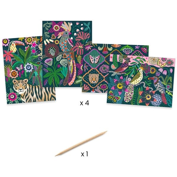 Djeco Scratch Card - Rococo