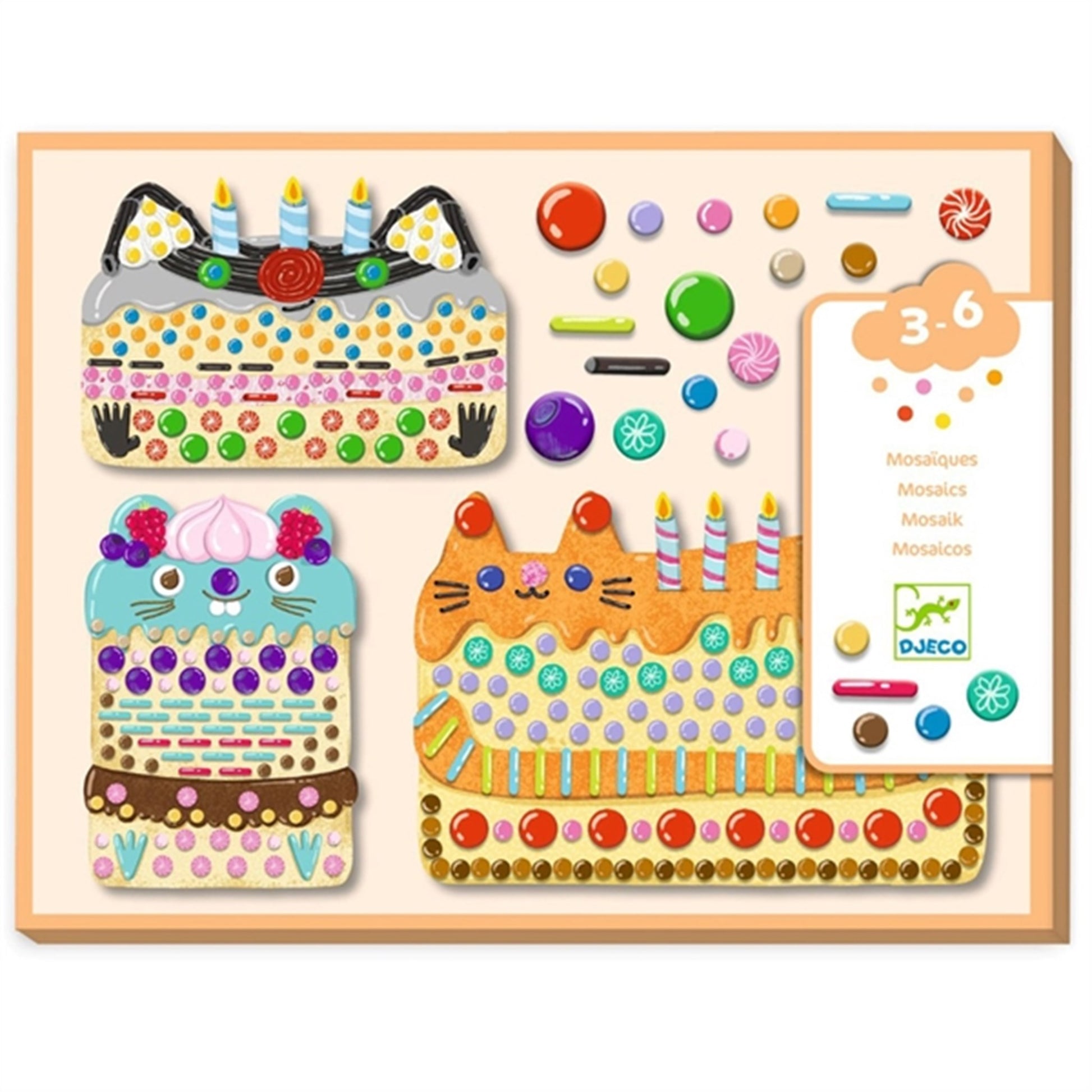 Djeco Mosaics Cake Cats