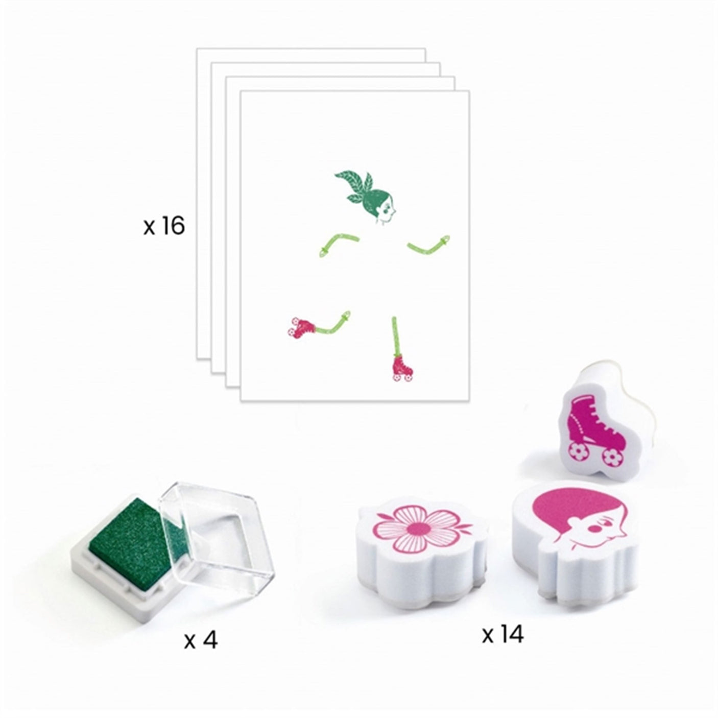 Djeco Creative Stamps Flowers