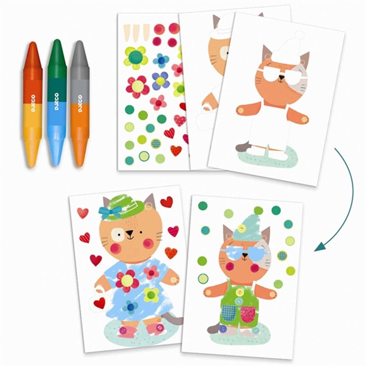 Djeco Creative box - Animals and Their Home