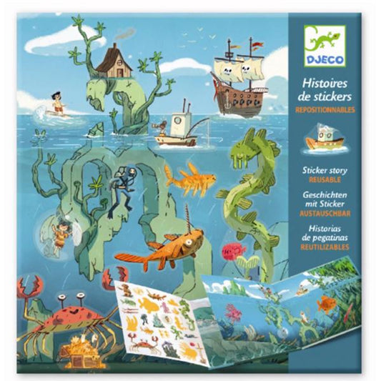 Djeco Stickers Reusable Under the Sea