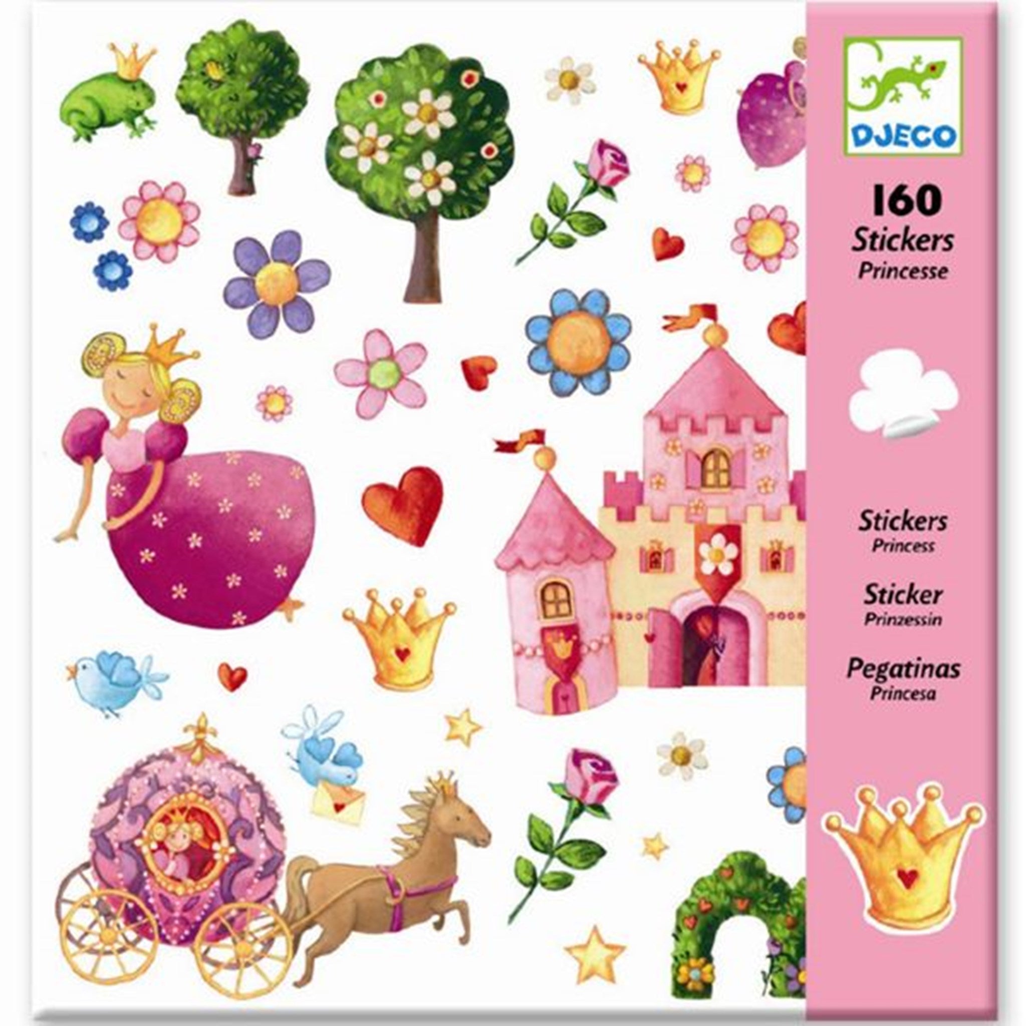 Djeco Princess Marguerite贴纸 - 适合所有年龄的公主的创意乐趣！
