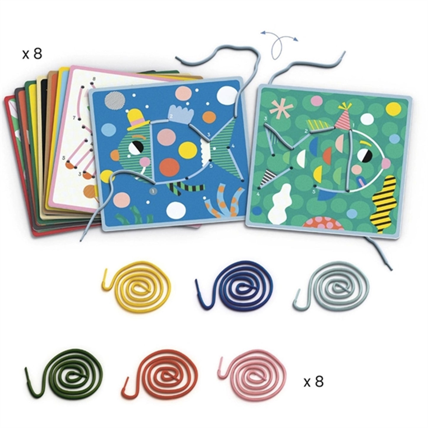 Djeco Educational Games - Dot to Dot - Lacing 2