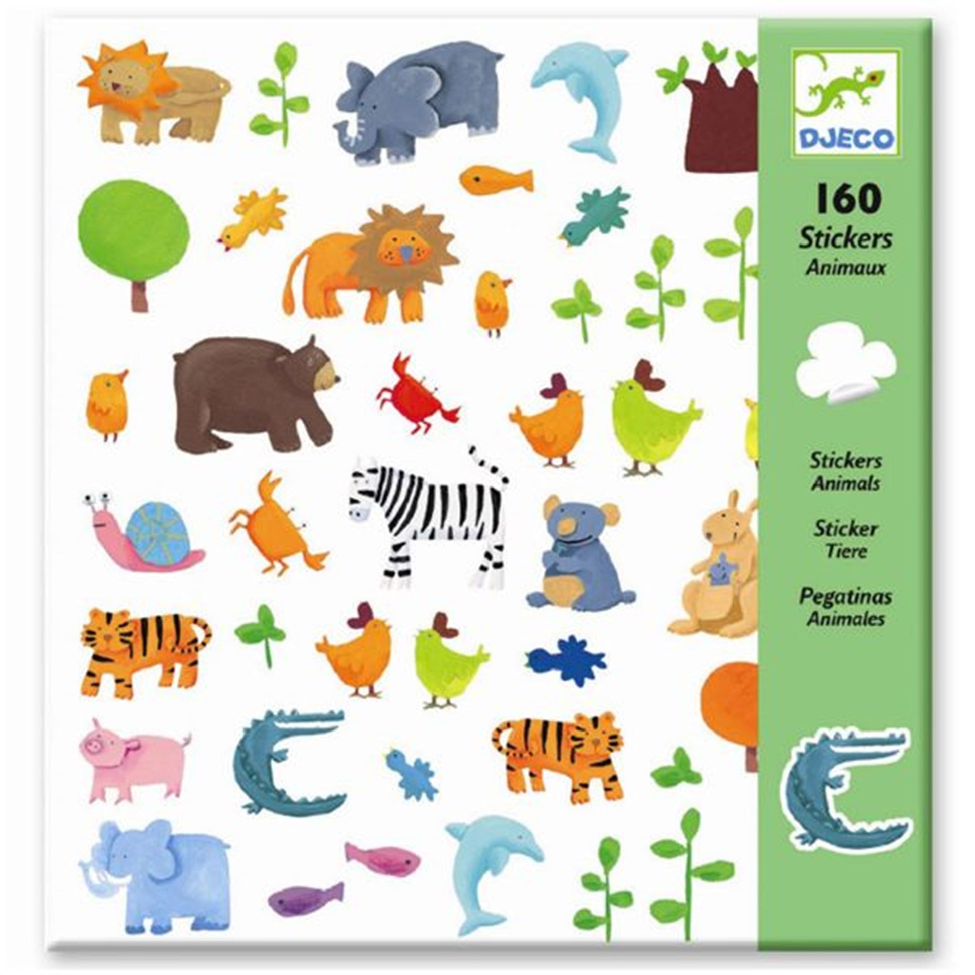 Djeco Stickers Wild Animals