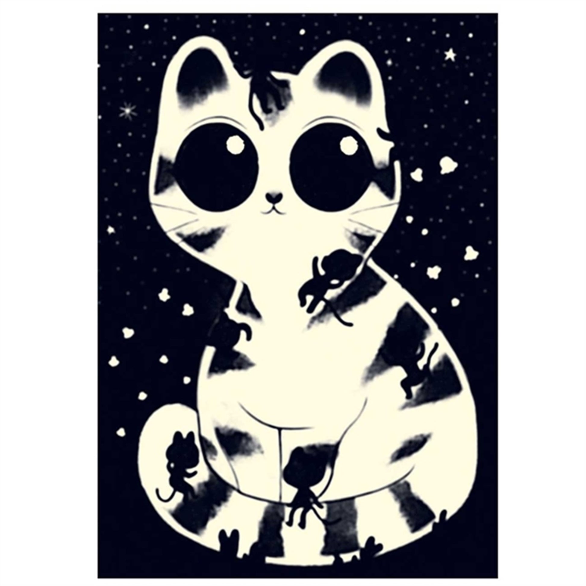 Djeco Wizzy Puzzle Luminous Cat 50 Pieces