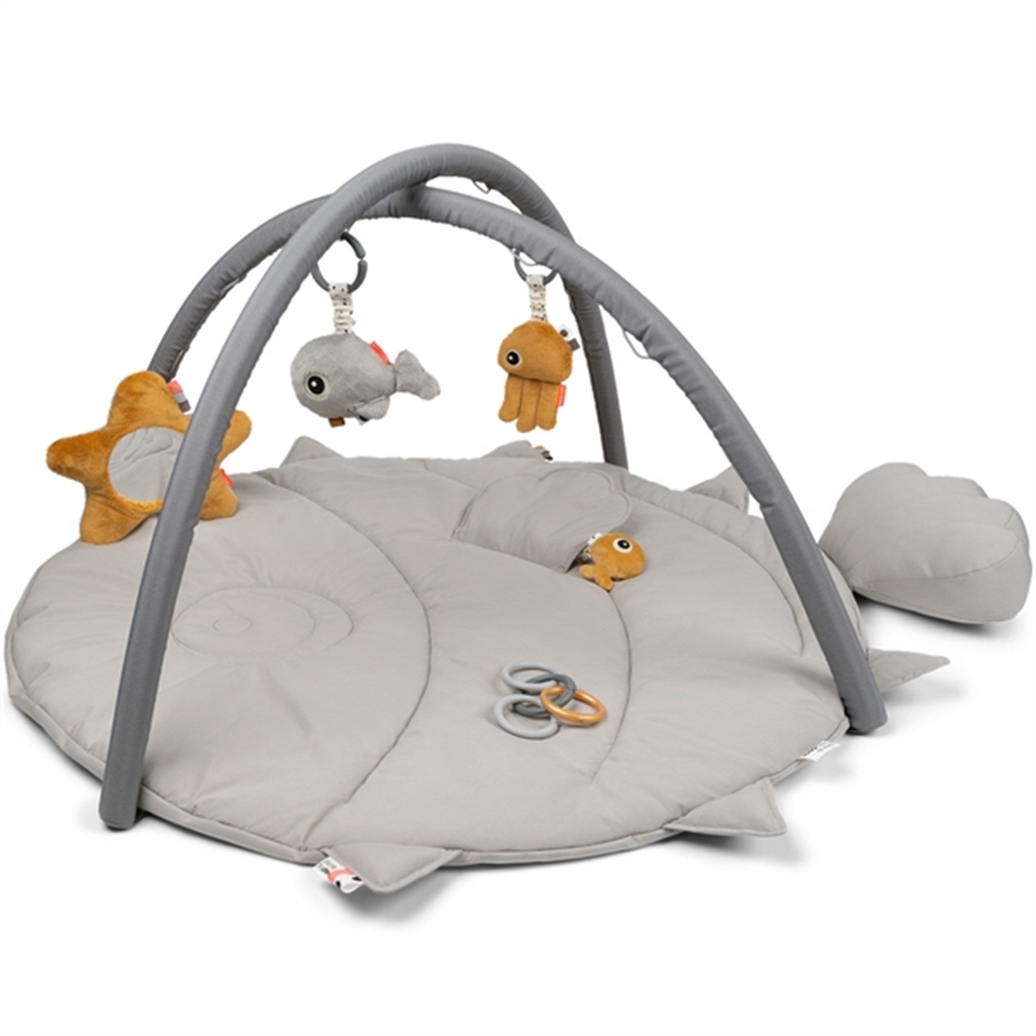 Done by Deer Activity Play Mat Sea Friends Grey 4