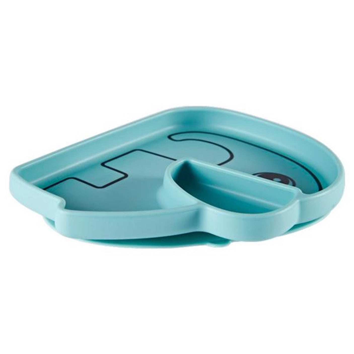 Done by Deer Silicone Stick & Stay Plate Blue