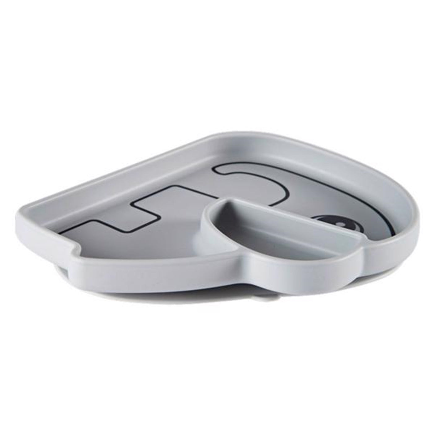 Done by Deer Silicone Stick & Stay Plate Grey