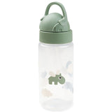 Done by Deer Straw Bottle Happy Clouds Green