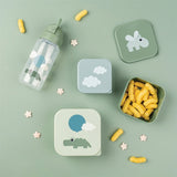 Done by Deer Straw Bottle Happy Clouds Green