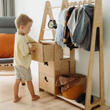 Duck Woodworks Children Wardrobe with Drawers