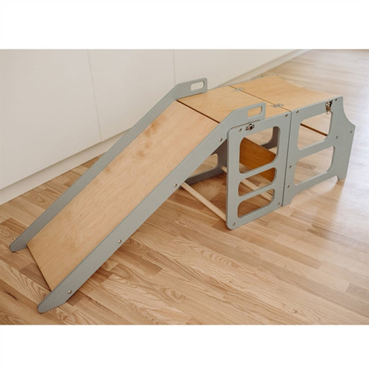 Duck Woodworks Foldable Kitchen Tower w. Slide Grey