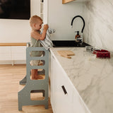 Duck Woodworks Adjustable Kitchen Tower Grey