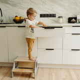 Duck Woodworks Step Stool Grey