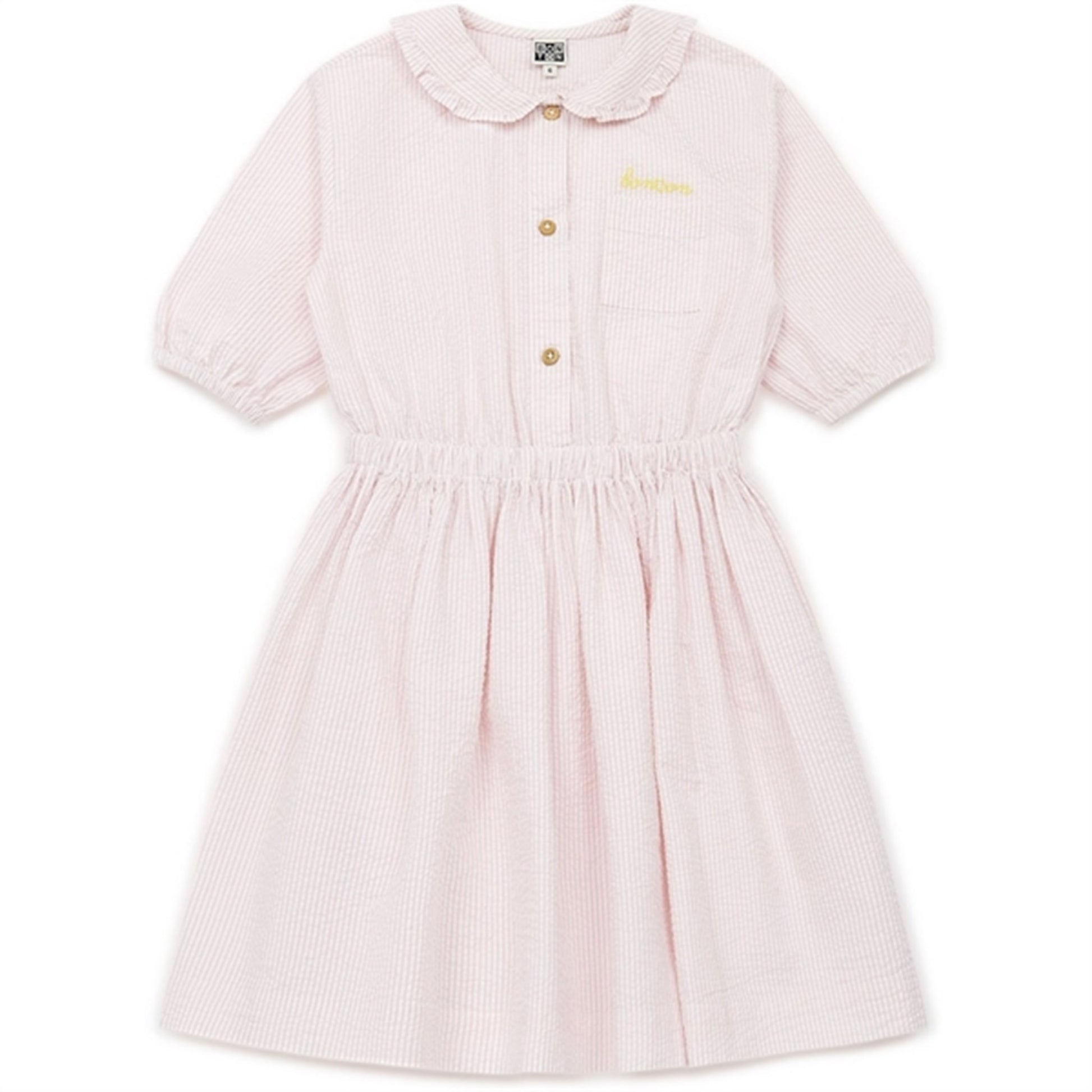 BONTON Rayure Rose Dress