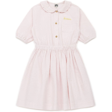 BONTON Rayure Rose Dress
