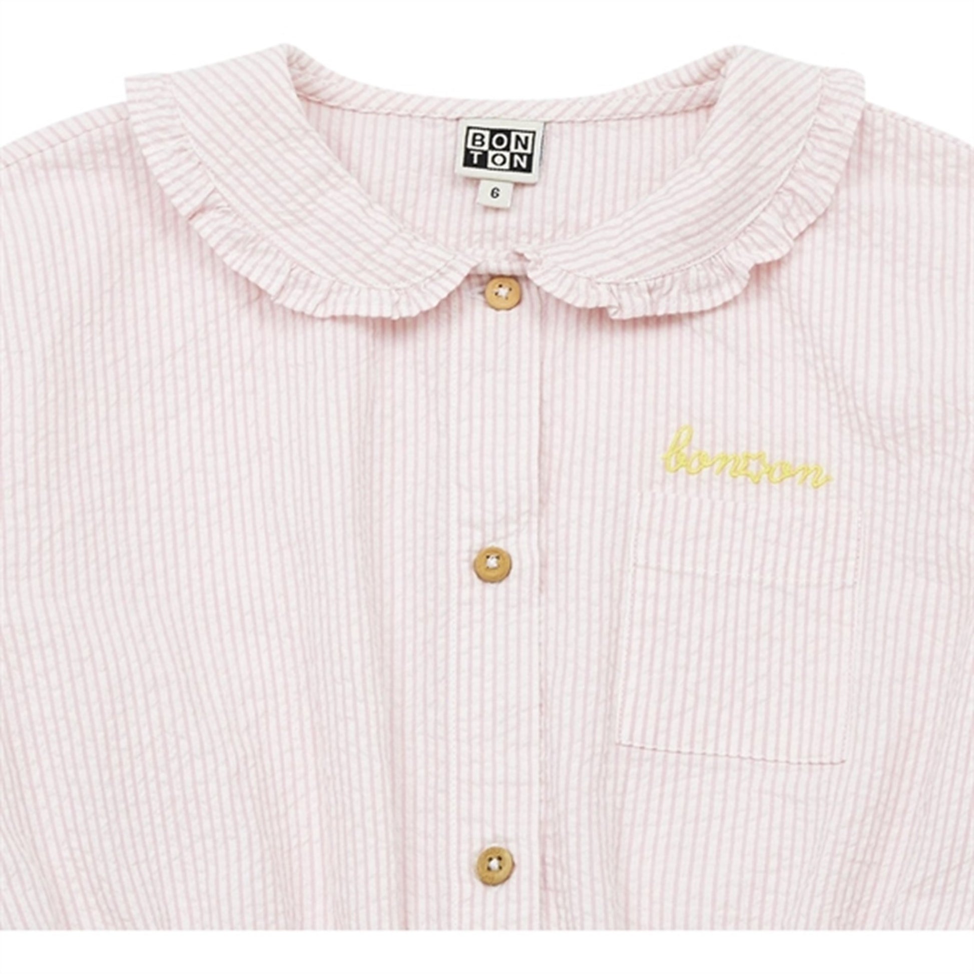 BONTON Rayure Rose Dress