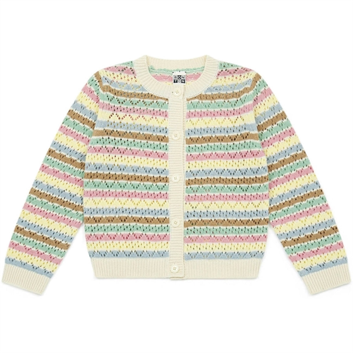 BONTON Rayure Multico Large Cardigan