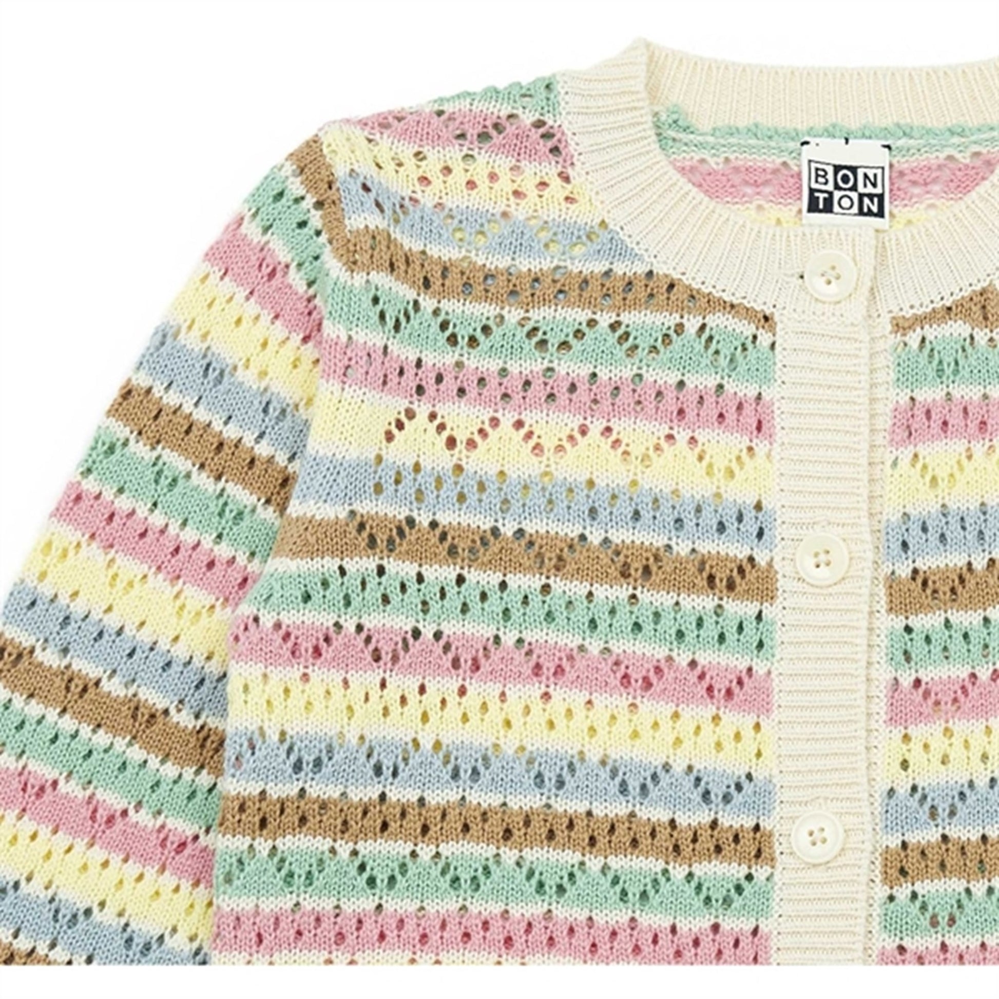 BONTON Rayure Multico Large Cardigan
