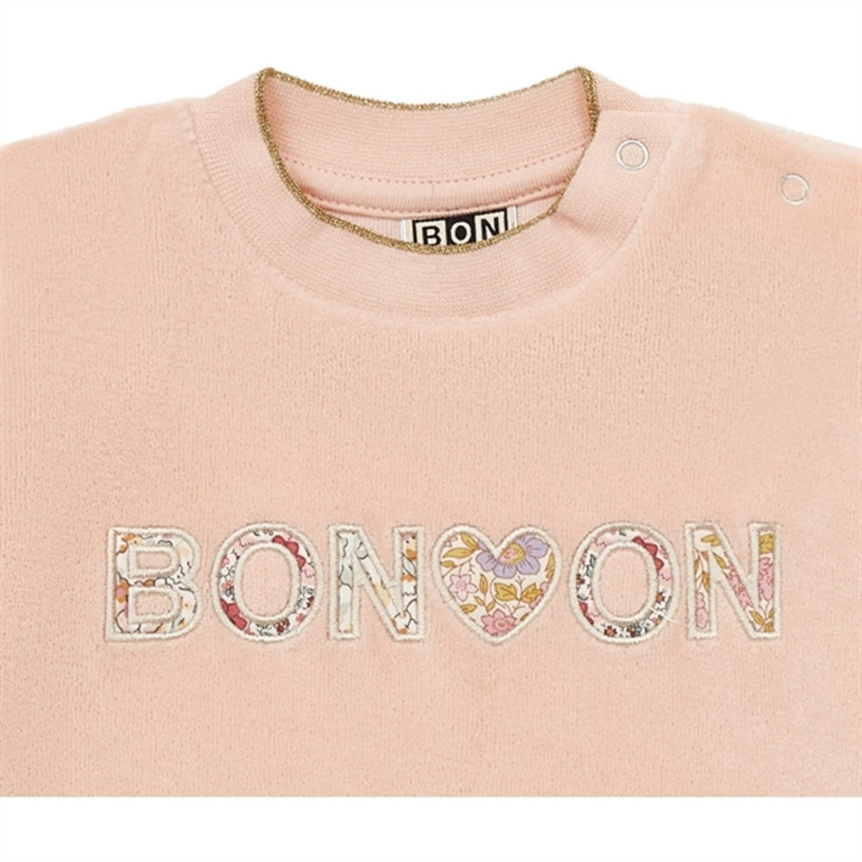 BONTON Rose Coquillage Baby Sweatshirt