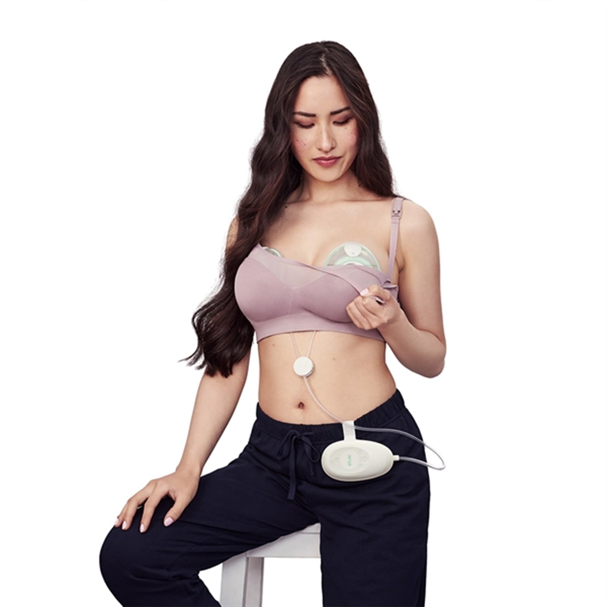 Elvie Breast Pump Stride Double White