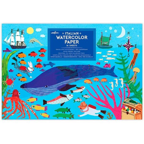 Eeboo Watercolor Paper - Under the Sea