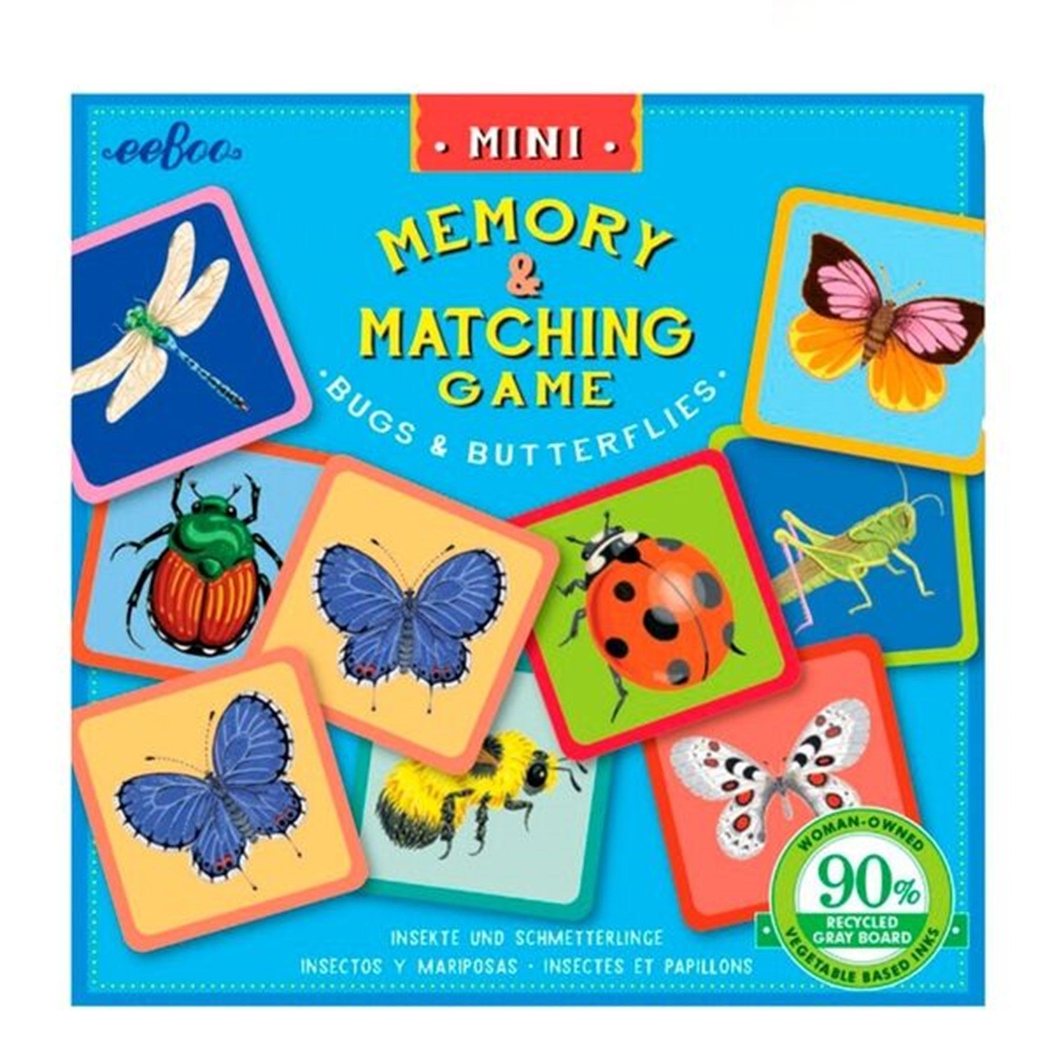 Buy Eeboo Miniature Memory Game - Bugs and Butterflies | Luksusbaby