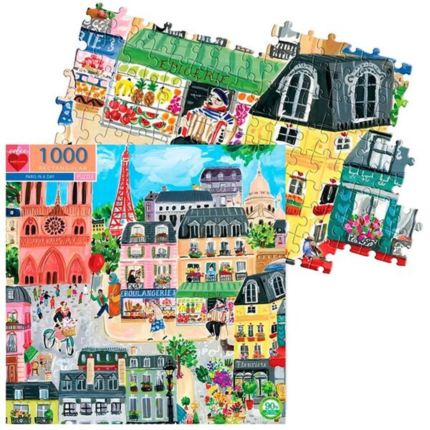 Eeboo Puzzle 1000 Pieces - Paris