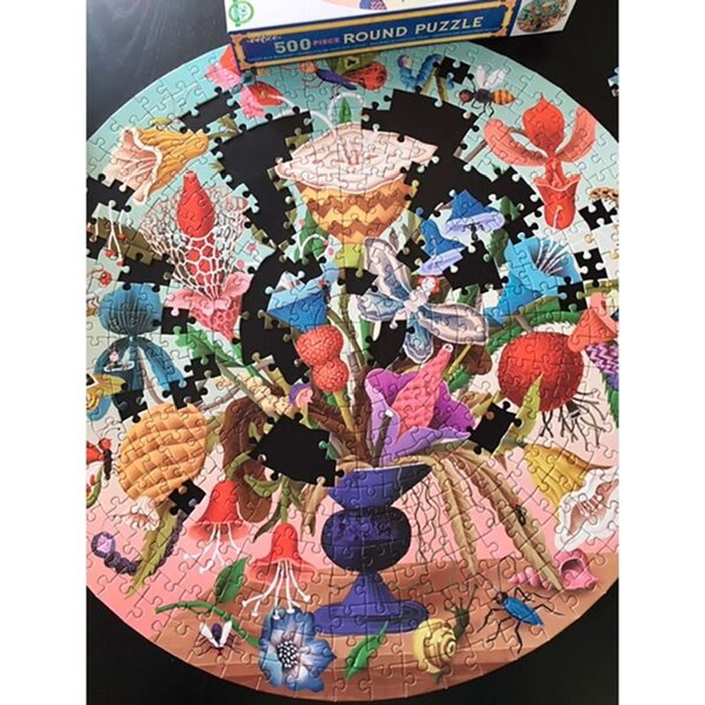 Eeboo Puzzle 500 Pieces - Crazy Bug Bouquet