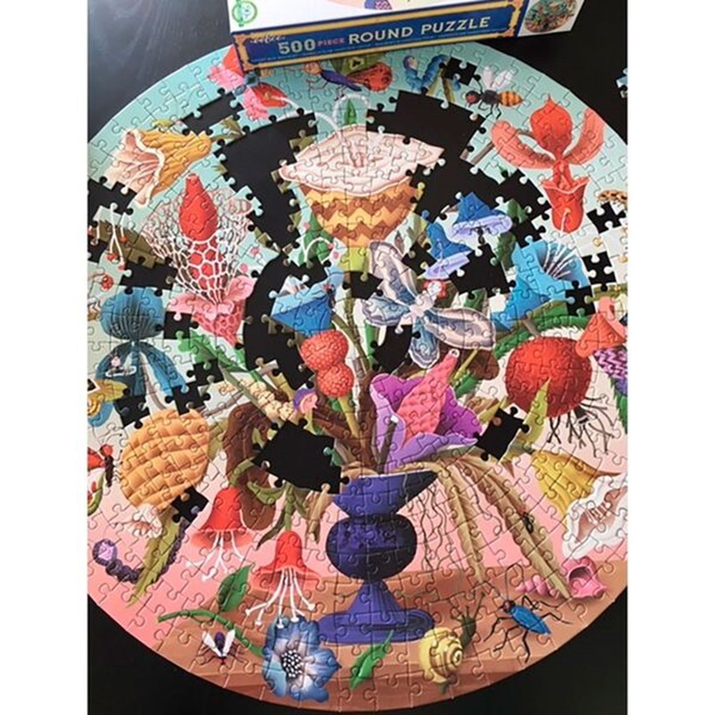 Eeboo Puzzle 500 Pieces - Crazy Bug Bouquet