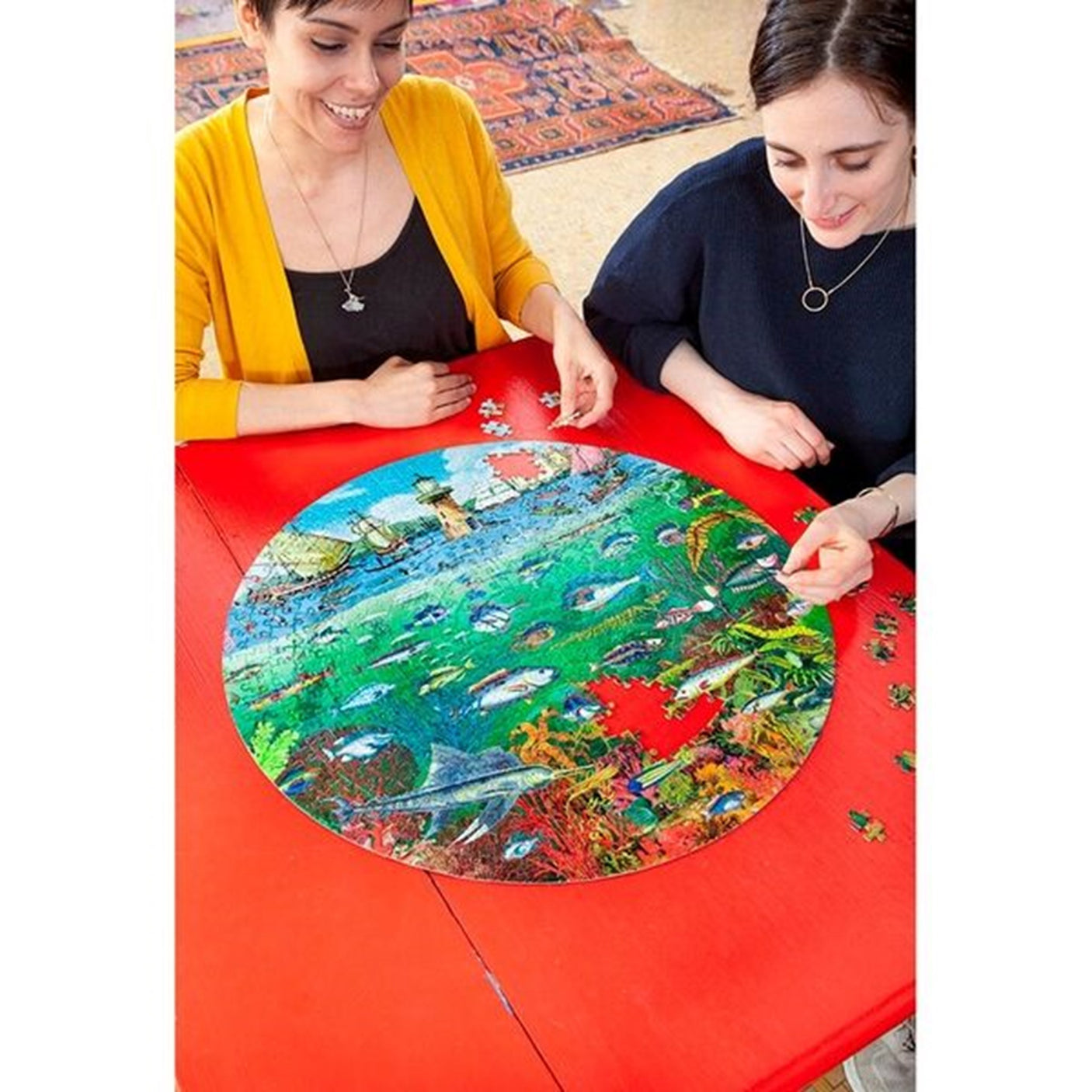 Eeboo Puzzle 500 Pieces - Fish and Boats