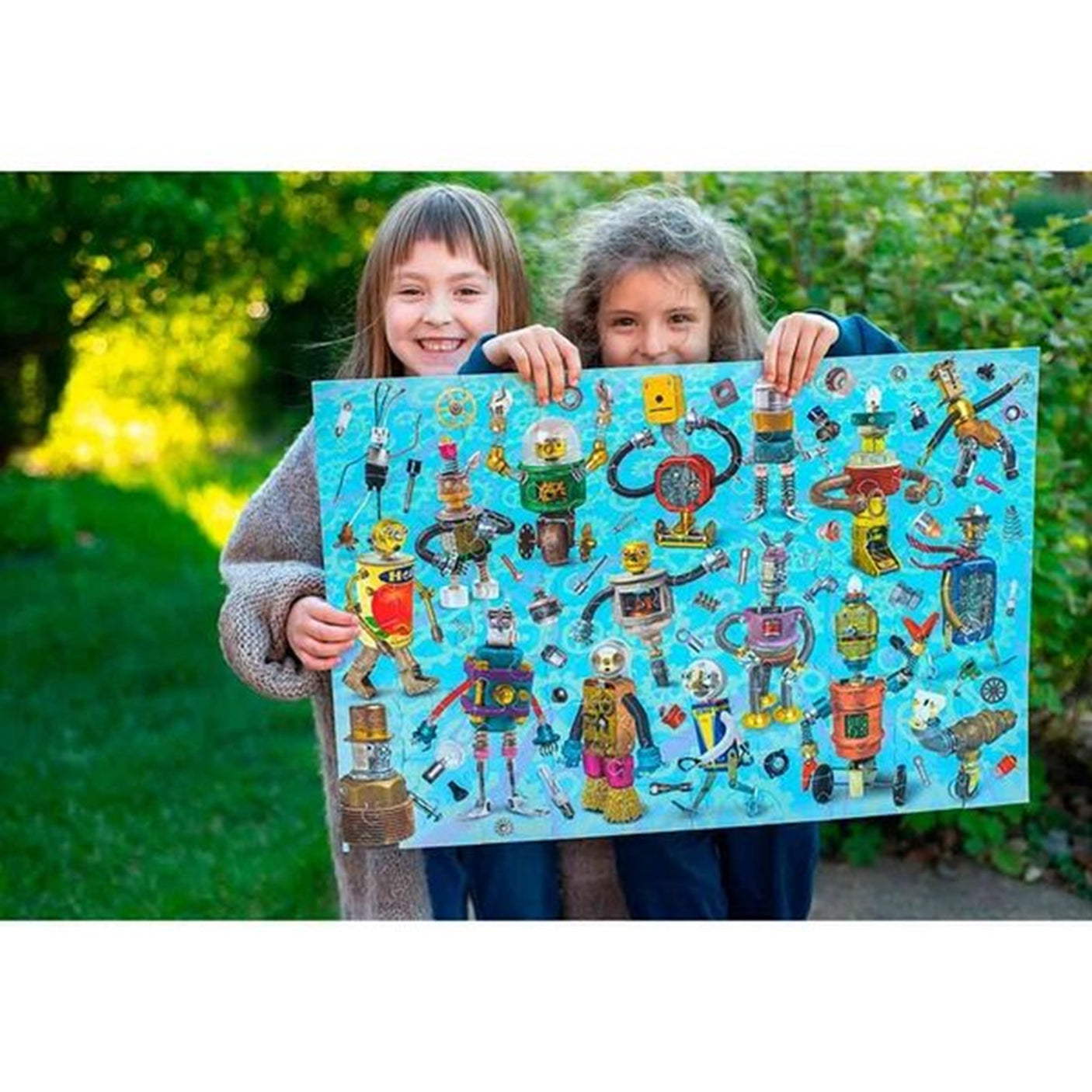 Eeboo Puzzle 100 Pieces - Upcycled Robots