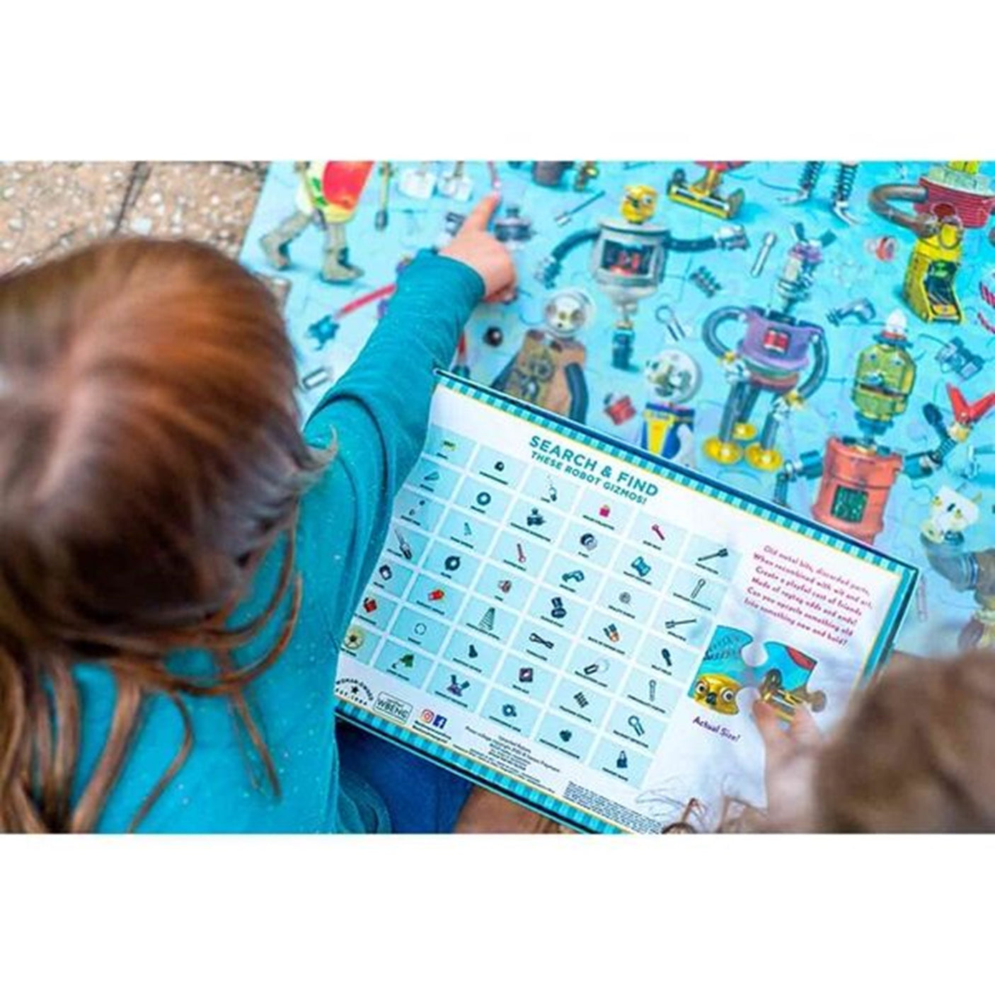 Eeboo Puzzle 100 Pieces - Upcycled Robots