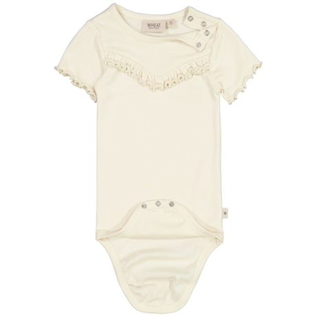 Wheat Eggshell Ruffle Rib Body