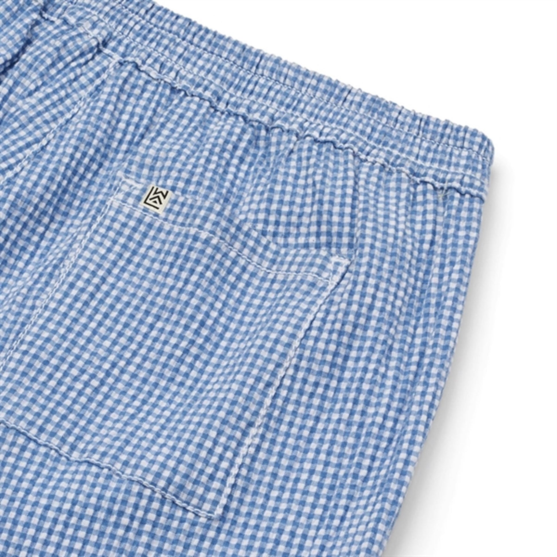 Liewood Y/D Check Riverside/Crisp White Elty Seersucker Check Shorts
