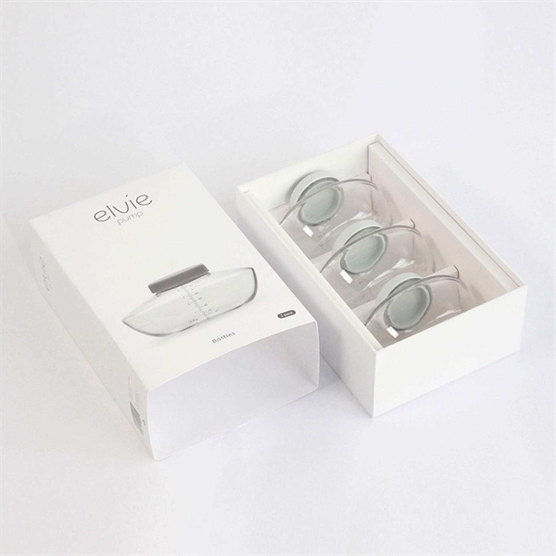 Elvie Bottles For Breast Milk 150 ml 3-Pack White